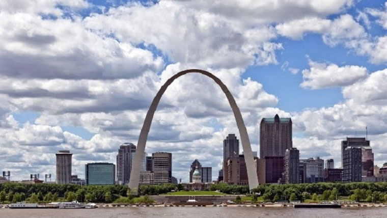 The Arch in St. Louis.